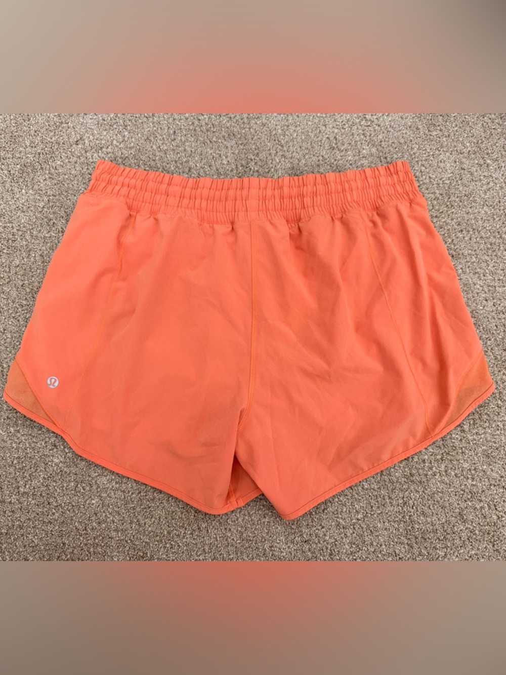 Lululemon Sz 12 hotty hot Orange Athletic Shorts